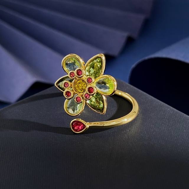 Swarovski Ldyllia series spring and summer new style bright colored diamond thre