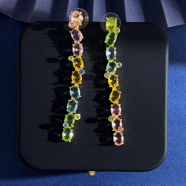 Swarovski Gema series sweet fashion dopamine new spring and summer oval colored