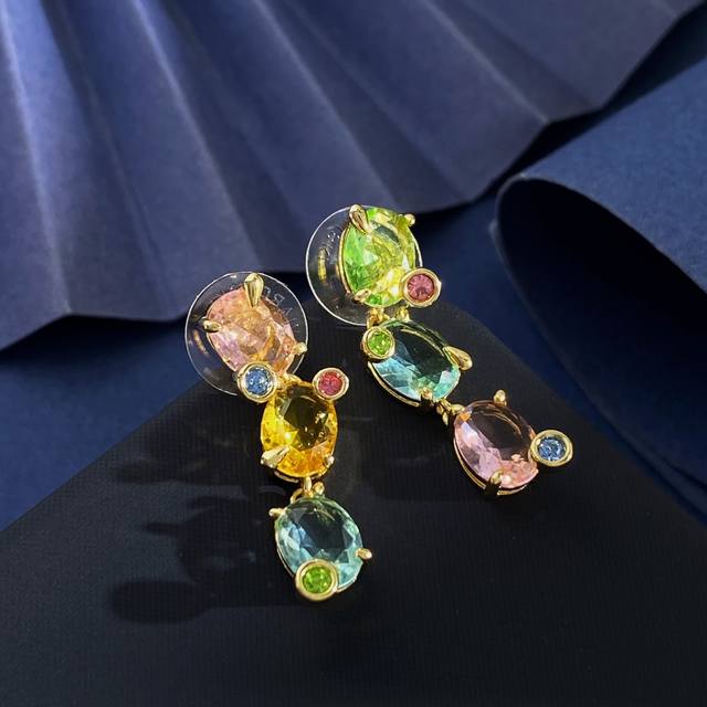 Swarovski Gema series sweet fashion dopamine new spring and summer oval colored