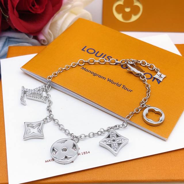 No. Lsl0012 Lv*Latest hollow old flower bracelet silver consistent Zp brass mat