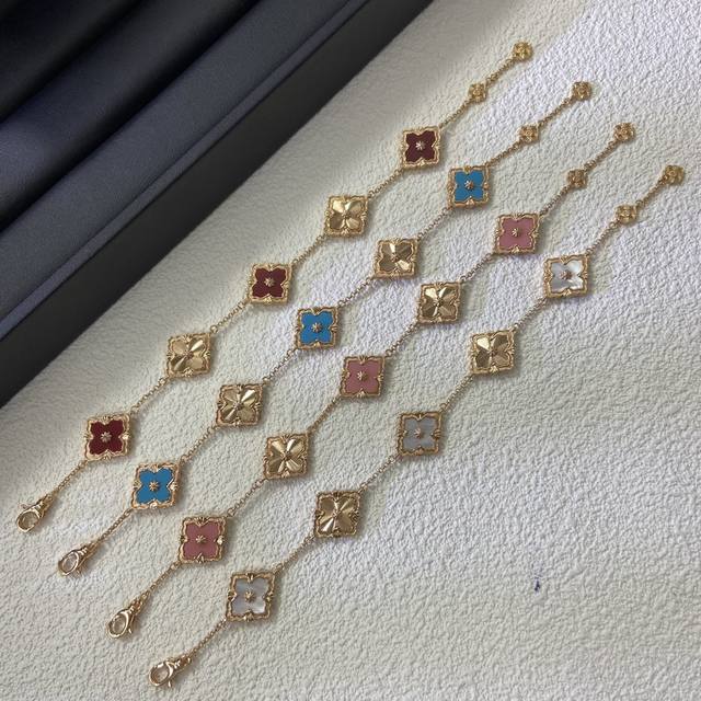 Buccellati bracelet five-flower laser shell bracelet P DDD