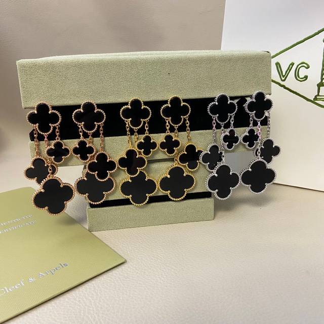 Van Cleef & Arpels ear clap new product four-flower four-leaf clover ear clap r