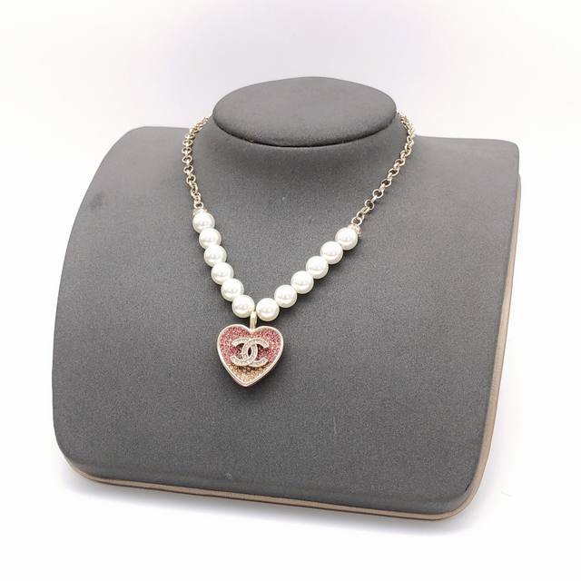 Number Xxl0186 Number Xsl0001 Chanel goose new love diamond gradient pearl neckl