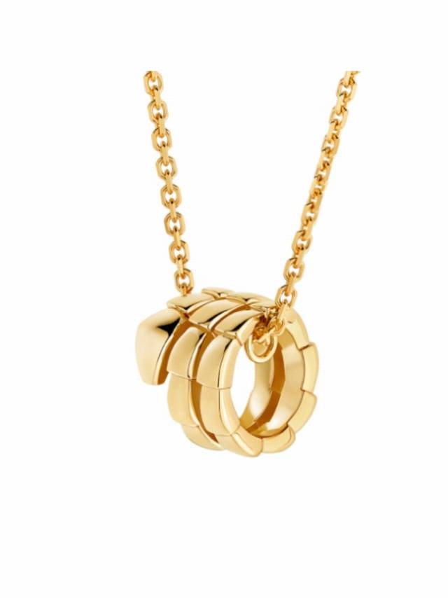 New Bulgari snake necklace, smooth double-layer snake necklace, latest high-end