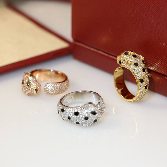 Popular Cartier official [hush] [hush] 1:1 leopard ring leopard head ring, pers