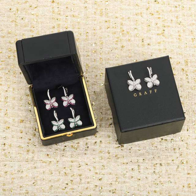205796 We produce butterfly earrings, which can be customized with 18K real gold
