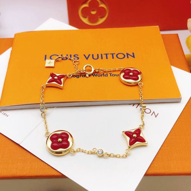 No. Lsl0101 Lv*Latest red mother-of-pearl bracelet consistent Zp brass material