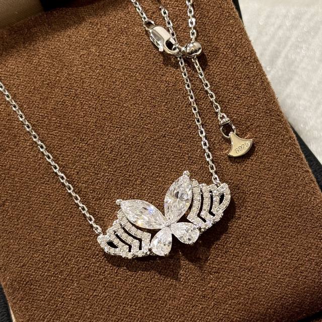 A6136 New luxury horse eye phantom butterfly layered ear necklace stunning diamo