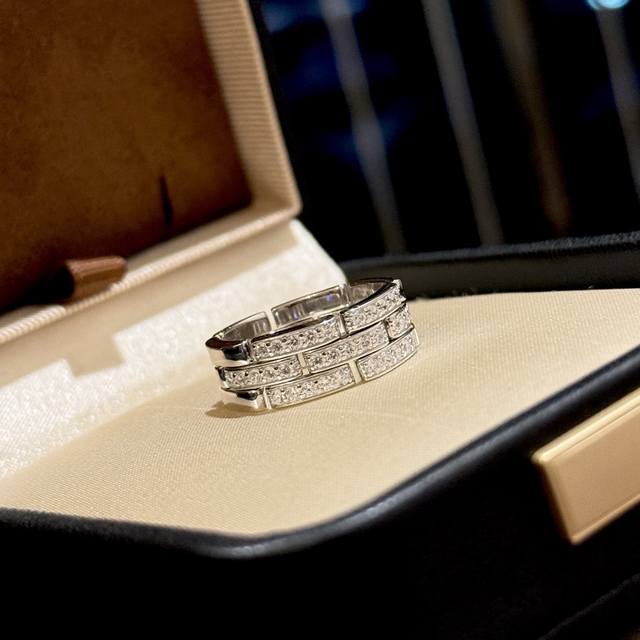 A4623 Kajia new chain shape pull ring hollow ring high-end 925 sterling silver m