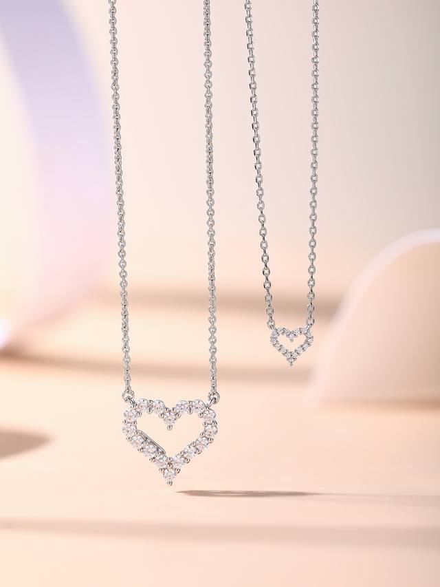 P Price: Mini model, small size T's heart-shaped diamond necklace, recommended b