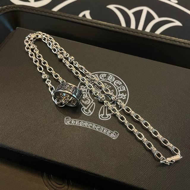 New counter quality Chrome Hearts Chrome Hearts classic retro letter necklace r