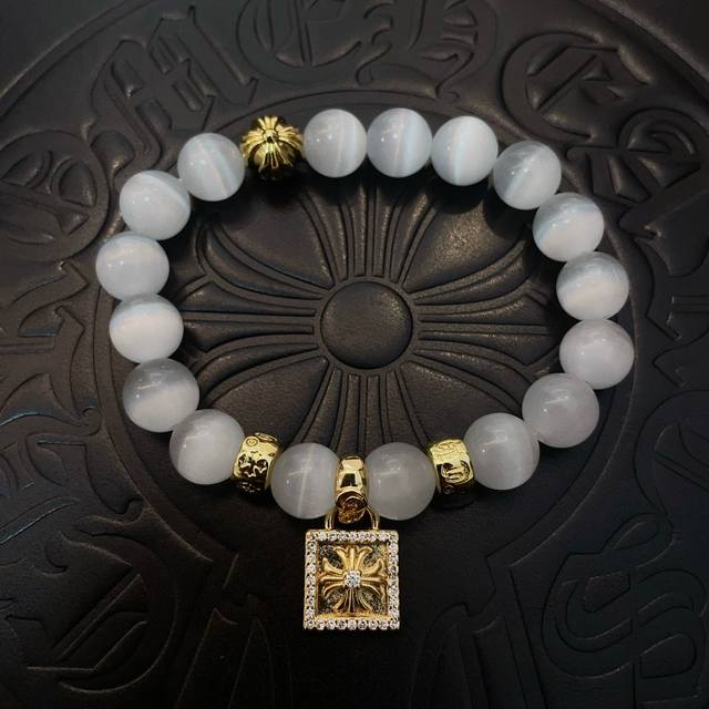 New counter quality Chrome Hearts classic retro multi-element cat's eye bracele