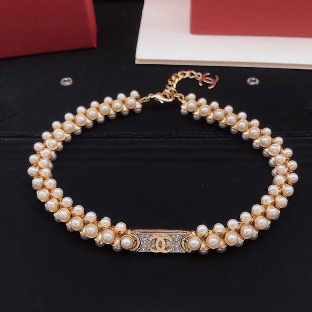 No.Xxl0306 Ch*Nel latest pearl necklace consistent Zp brass material DDD