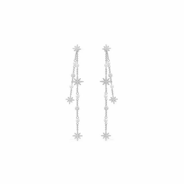 Apm Monaco six-pointed star shooting star tassel pearl earrings! The iconic shoo