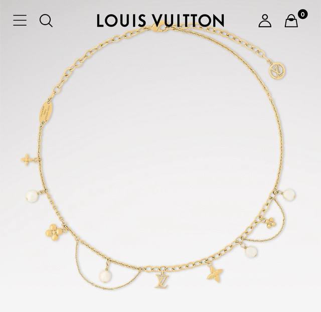 Necklace Bracelet Seiko Version New Lv Golden Flower Pearl Earrings Bracelet Nec