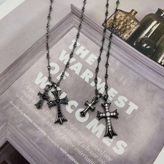 Chrome Hearts Chrome Heart Cross Necklace DDD