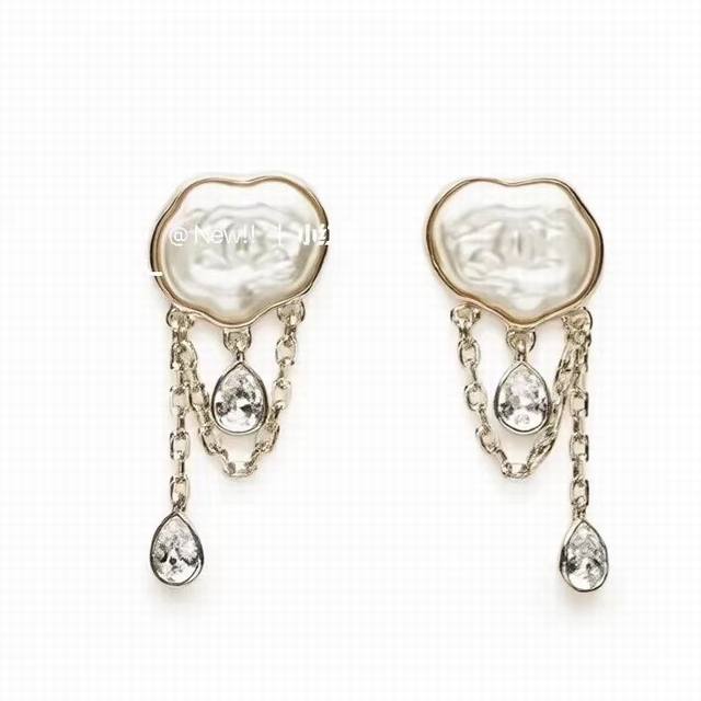 25A Handicraft Workshop Cloud Polygon Tassel Water Drop Earrings The iconic simp