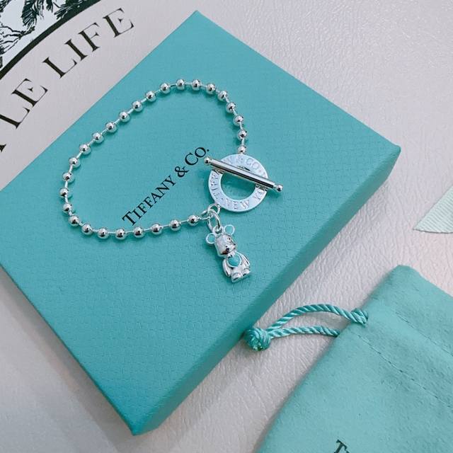 Tiffany bracelet Tiffny&Co. counter exquisite silver version bracelet celebrity