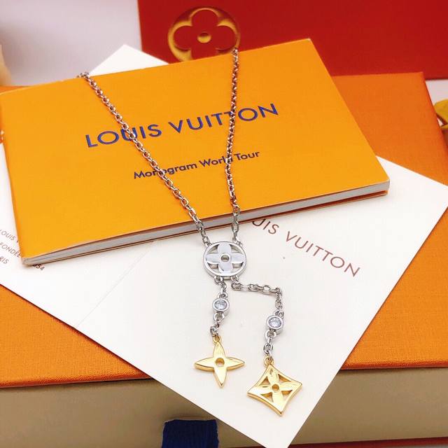No. Lxl0110 Lv* Latest tassel necklace consistent Zp brass material DDD