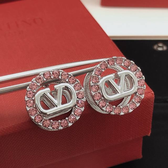 No.Ved0272 Valenti*O latest round colored diamond earrings consistent Zp brass m