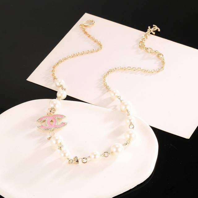 necklace Chanel Xiaoxiang double C pearl necklace purchasing level one to one c