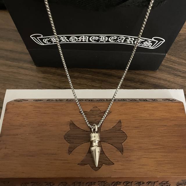 New counter quality Chrome Hearts Chrome Hearts classic retro bullet pendant cl