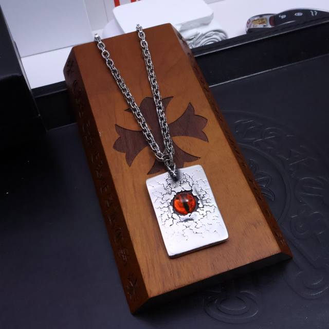 Chrome Heart Letter Chain Dark [Letter Riot] Original etched letter chain