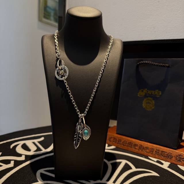 New product on the shelves Goro'S Takahashi Goro turquoise feather pendant, Tak