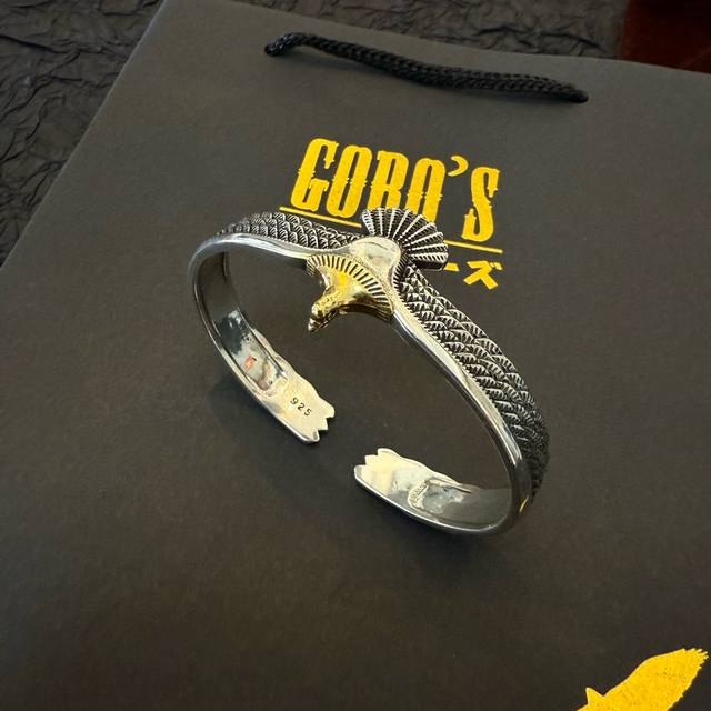 New arrival Goro'S Takahashi Goro Flying Dot Golden Eagle Open Bracelet Top ver