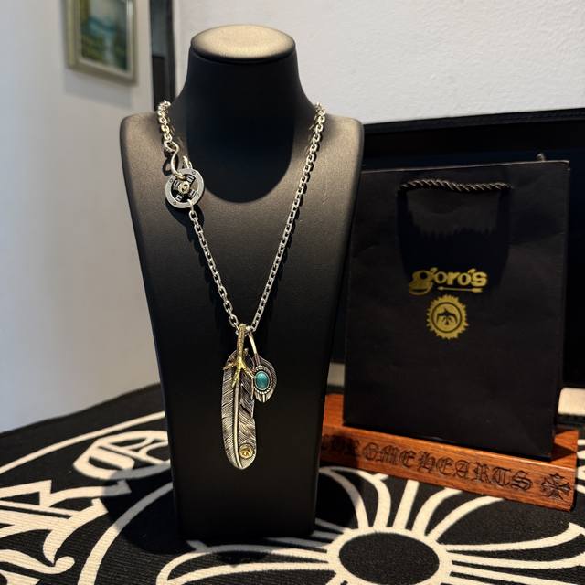 New product on the shelves Goro'S Takahashi Goro Eagle Claw Feather Pendant, Ta