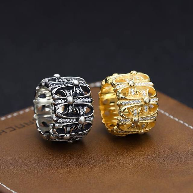 Chinese Valentine's Day punk personality ring men's tomb tombstone cross ring 2