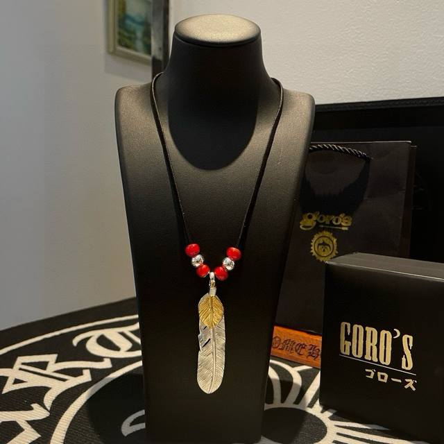 New product on the shelves Goro'S Takahashi Goro gold feather pendant, Takahash