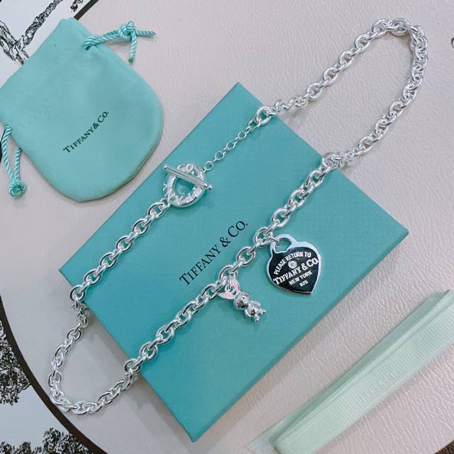 Tiffany necklace Tiffny&Co. counter exquisite silver version celebrity style re