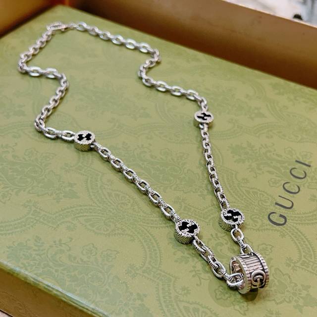 Gucci necklace 2025 latest chain with higher grade, the same style as celebriti