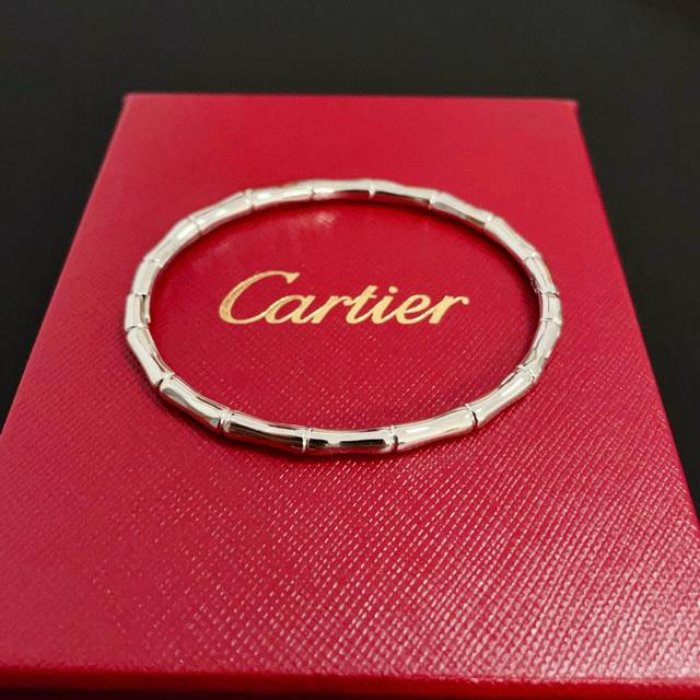 Cartier bamboo bracelet high-end custom version inlaid diamond craftsmanship V g