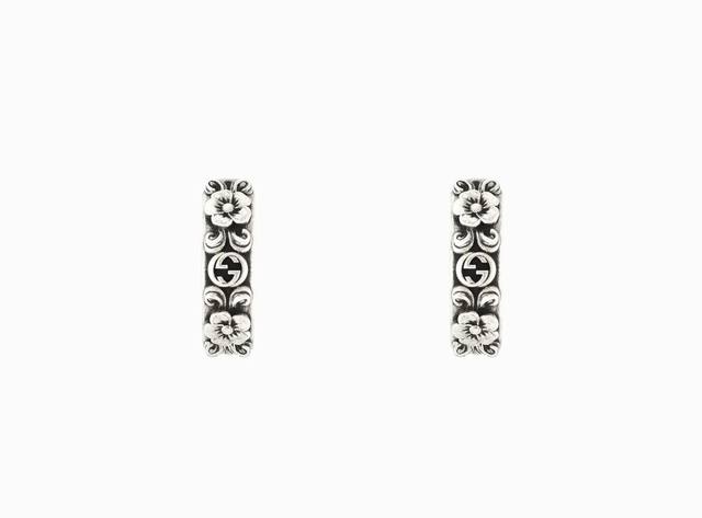 New arrival Gucci Interlocking double G and flower ears Environmental protectio