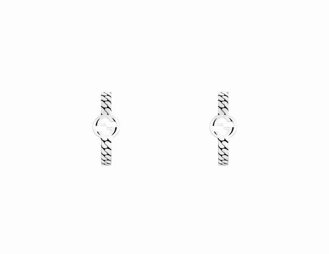 New arrival Gucci Interlocking Double G Hoop Earrings Color retention is longer