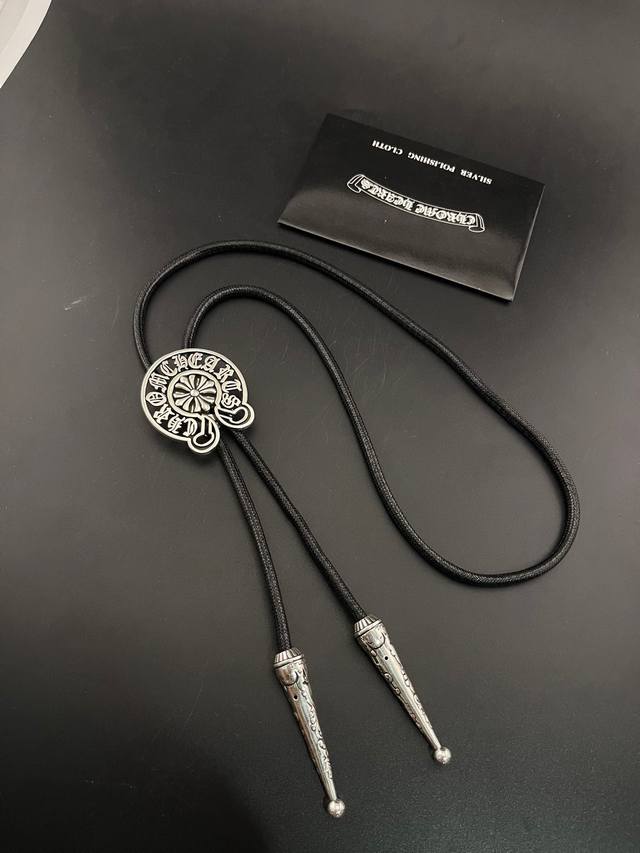 Chrome Hearts new style bolo design leather rope tie trendy high-end men and wo