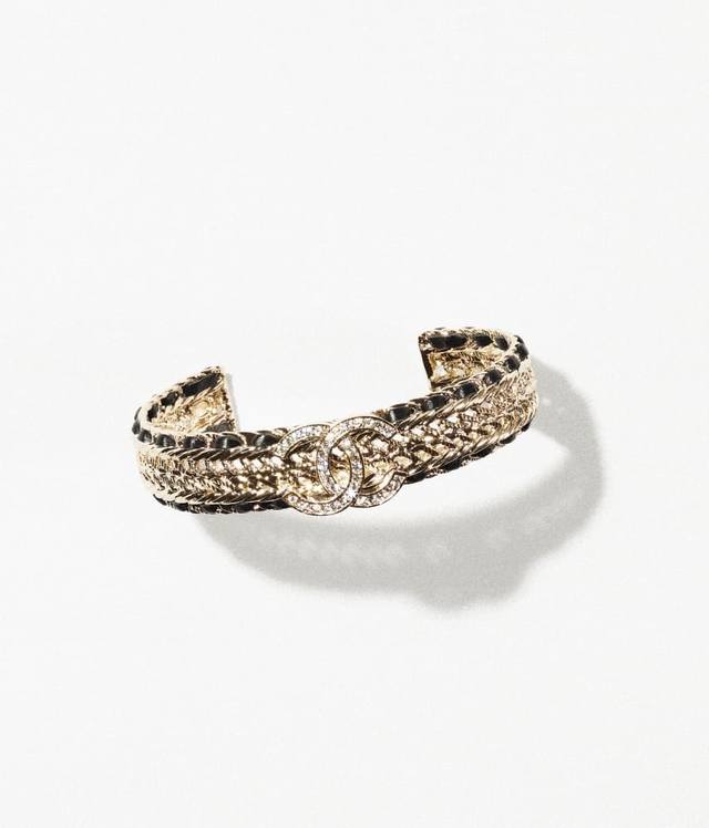 Chanel sheepskin braided bracelet, high-end quality, real brass ion plating, exc