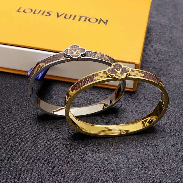 New product original goods Lv neutral leather printed bracelet Louis Vuitton Lo