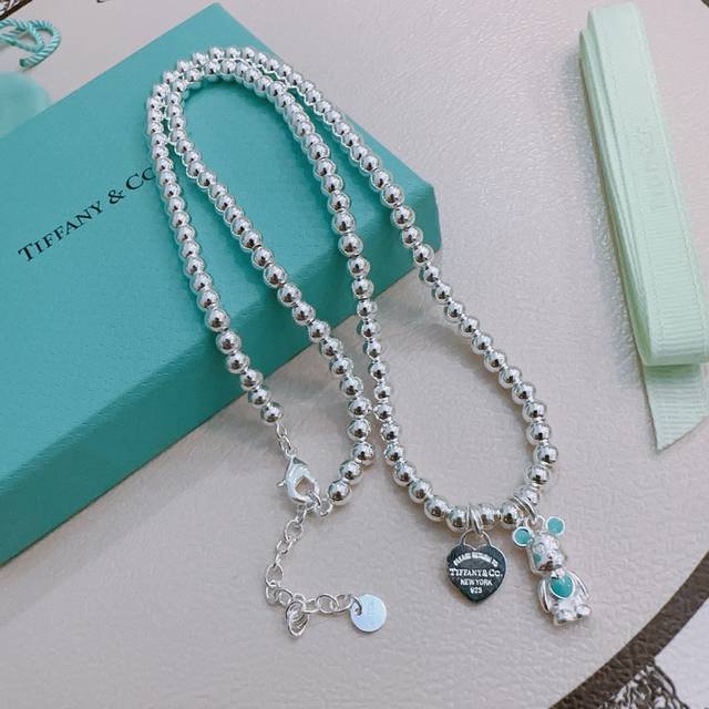 Tiffany necklace Tiffny&Co. counter exquisite silver version celebrity style re