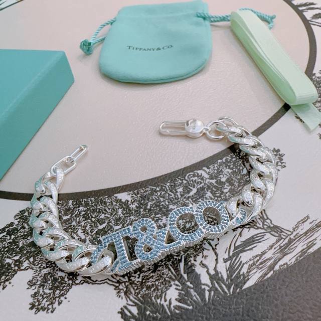 Tiffany diamond bracelet Tiffny&Co. counter exquisite silver version bracelet c