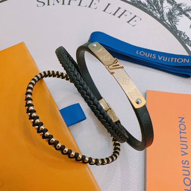 High quality Lv Louis Vuitton cowhide bracelet original goods counter new model