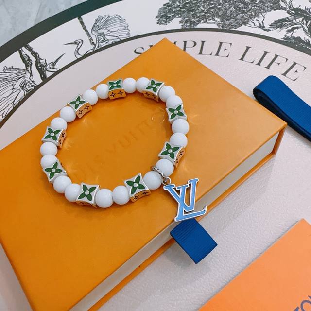 Special counter exquisite version Lv Louis Vuitton multi-element agate Thai silv