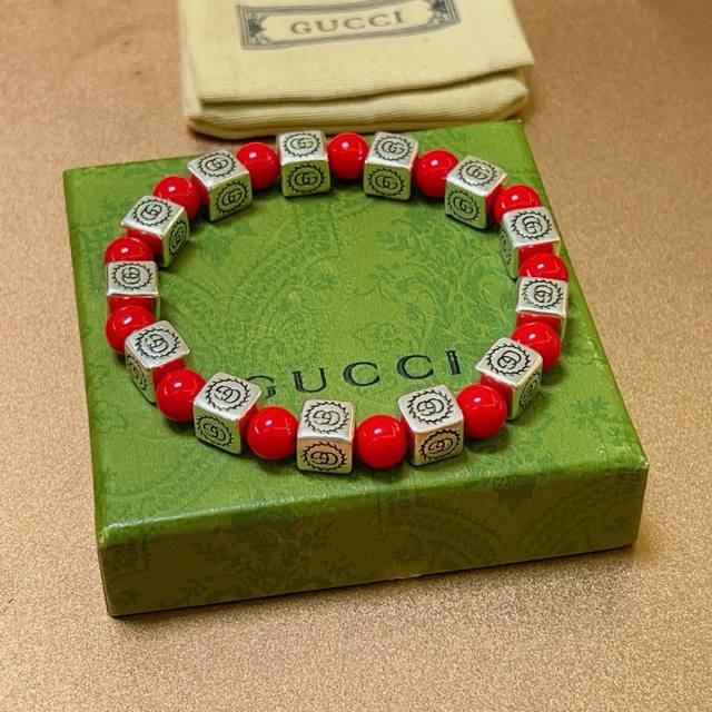 New product release Gucci bracelet Luxury Gucci bracelet Red coral bracelet Cry