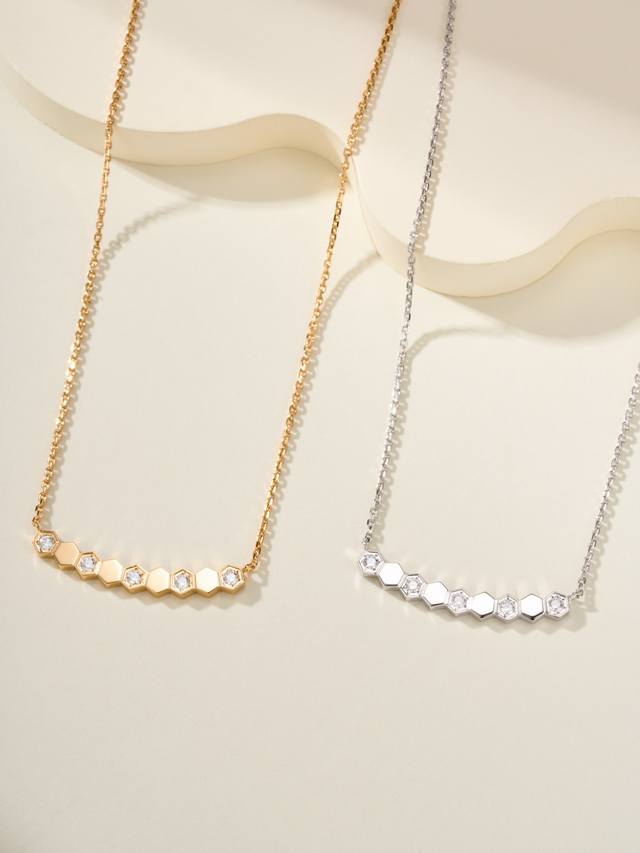 Honeycomb Diamond Necklace Cnc Advanced Version The texture is too strong. All