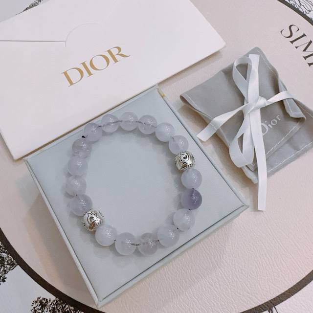 Special counter exquisite version Dior Dior multi-element agate Thai silver styl