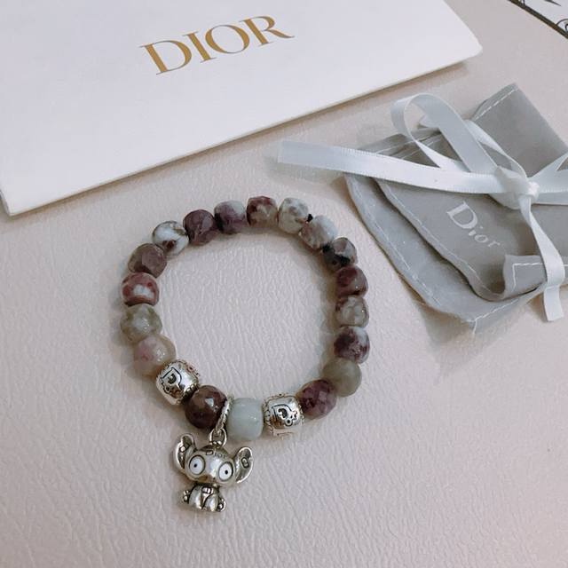Special counter exquisite version Dior Dior multi-element agate Thai silver styl