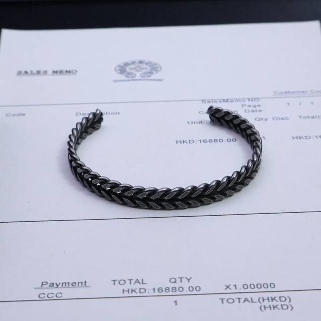 Passionate debut Chrome Hearts bracelet open bracelet, the explosive collision