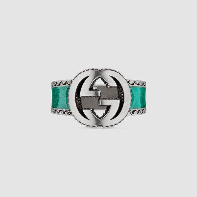 Interlocking Double G Green Ring E Batch Ilogue series brings the highly recogn